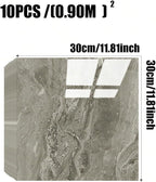 Chejiaye 10pcs Marble Peel and Stick Backsplash Waterproof Washroom Wall Panels - Image 4