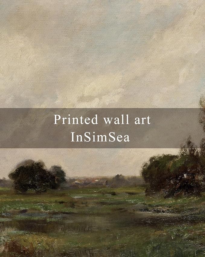 InSimSea Framed Canvas Wall Art, Vintage Landscape Art - Image 6