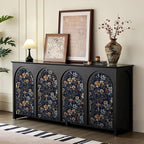 Froluya Mushroom Peel and Stick Wallpaper Dark Floral Contact Paper 16.9" x - Image 5