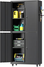 71" H Metal Tool Storage Cabinet by Firstsky