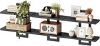 HOOBRO Floating Shelves, 15 Inch Wall Shelf Set of 3, Wall Mounted Storage - Image 7