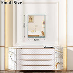 AAZZKANG Metal Framed Rectangle Wall Mounted Mirror Decorative Modern Bedroom - Image 2