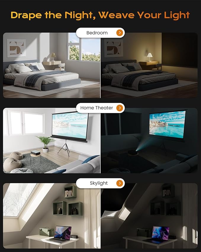 36" W x68 H Portable Blackout Curtains - Image 5