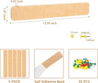 5 Pack Felt Pin Board Bar Strips Bulletin Board - Image 5
