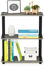 Furinno TURN-S-TUBE Storage Shelves Set of 2, 3-Tier Book Shelf, Corner Shelf - Image 4