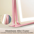 ROLOVE 22x16 Inch Pink Vanity Mirror - Image 5