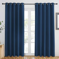 NICETOWN Moroccan Blue Blackout Curtains 84 inch Length, Grommet Top Room by NICETOWN