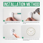 Wall Clock Modern Simple Quartz Decorative Clock Non-Ticking Silent Battery - Image 9