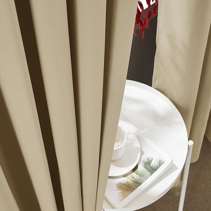 RYB HOME 100% Blackout Sliding Door Curtain, Extra Wide Room Divider Curtain - Image 5
