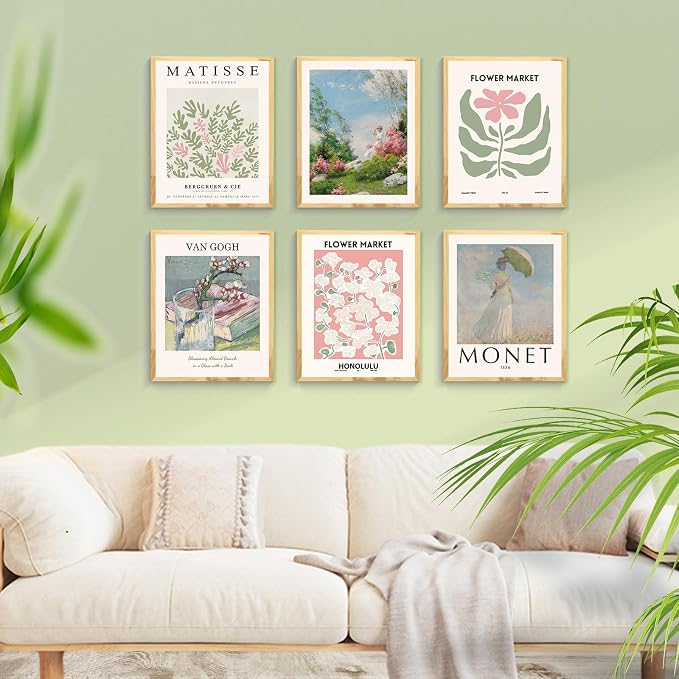 QIAOMICS Colorful Flower Market Wall Art Prints Abstract Matisse Wall Decor - Image 2
