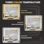 LOAAO 44"X36" LED Mirror for Bathroom, Lighted Bathroom Mirror - Image 5