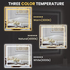 LOAAO 30"x38" LED Bathroom Mirror - Image 5