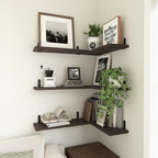 WOPITUES Wood Floating Shelves Set of 6, Shelves - Image 5