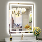 Briivue 28x32 Inch LED Bathroom Mirror by Briivuemodernmirrors