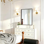 AAZZKANG Rectangular Metal Frame Mirror Retro Bathroom Bedroom Wall Mirrors - Image 5