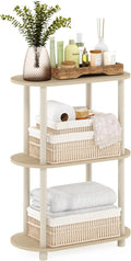 Furinno Turn-N-Tube No Tools 3-Tier Modern Oval Side Display Rack, Bauhaus by Furinno-FitsYourSpaceFitsYourBudget