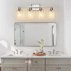 Ascher Bathroom Light Fixtures, 4-Light Vanity Lights - Image 8