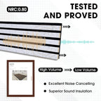 Wood Slat Acoustic Panels, 4 Pack 94.5"x7.9" 3D Wall Panels, Modern Fluted - Image 3