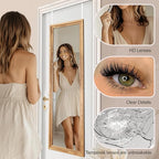 50"x16" Door Mirror, Rustic Full Length Mirror, Over The Door Hanging Mirrors - Image 3