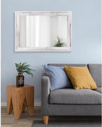 AAZZKANG Mirrors for Wall Rustic Wood Framed Hanging Mirror 26"x18" Decorative - Image 7