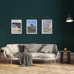 Dark Green Wallpaper Peel and Stick Textured Blackish Green Grasscloth Contact - Image 5