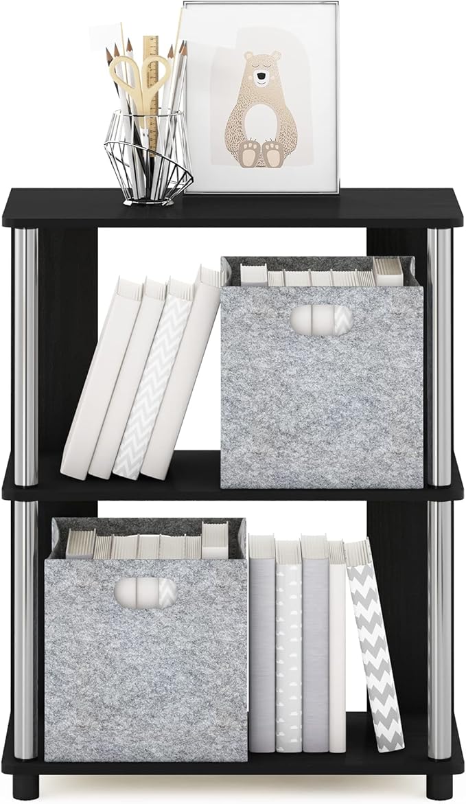 Furinno Jaya Simple Design 3-Tier Bookcase/Bookshelf/Display Rack - Image 4
