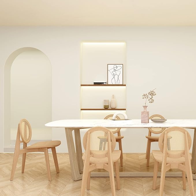 FUKU MON 24"x394" Beige Peel and Stick Wallpaper Matte Beige Cream Contact - Image 4