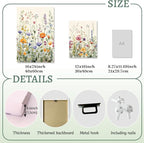 LLEEMPI Framed Watercolor Floral Wall Art Set of 3, Colorful Wildflower Wall - Image 7
