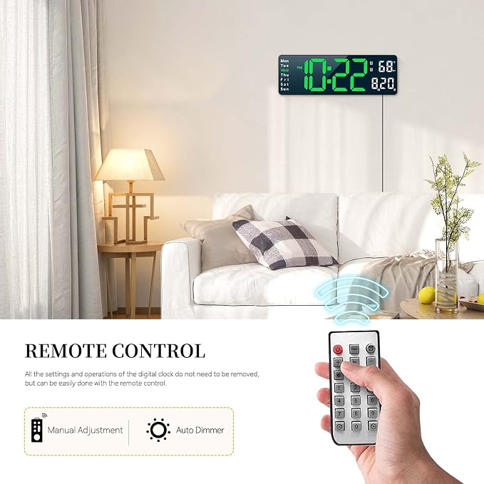 Digital Clock, Digital Wall Clock - Image 4