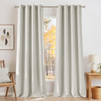 NICETOWN Natural Room Darkening Curtains 84 inches Long by NICETOWN