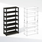Furinno Turn-N-Tube Storage Shelves Set of 2, 4-Tier Stackable Standing Shelf - Image 4