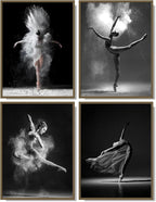 NCYEL Black and white ballet wall art dancer poster beautiful girl bedroom by NCYEL