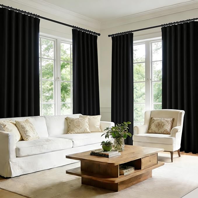 Room Divider Blackout Curtain Track Curtains Wall Dividers Panels Screen - Image 6