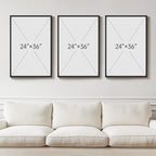 Large Framed Neutral Abstract Wall Art - Image 3