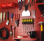 Wall Control 30-P-3232R Red Metal Pegboard Pack - Image 3