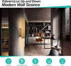 Edwarmlux Indoor Wall Sconces, Modern Wall Lights, Up and Down Wall Mount Light - Image 4