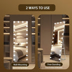 Kosmonia 66x22 Hollywood Full Length Mirror - Image 5