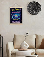 Foritho Neon Welcome to the Game Room Sign Poster Wall Art Framed, Cool Gaming - Image 4