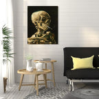 1 KINGO Van Gogh Canvas Wall Art: Skull of a Skeleton - Image 3