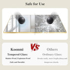 Koonmi Gold Mirrors for Wall, 24x36 Inch Bathroom Mirror, Rectangular Wall - Image 5