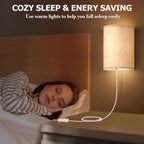 OCATO Plug in Wall Sconces Set of Two: Wall Light Wall Lamp - Image 7
