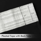 MIULEE Black Back Tab Blackout Curtains 100 Inch Length 2 Panels Set - Image 4