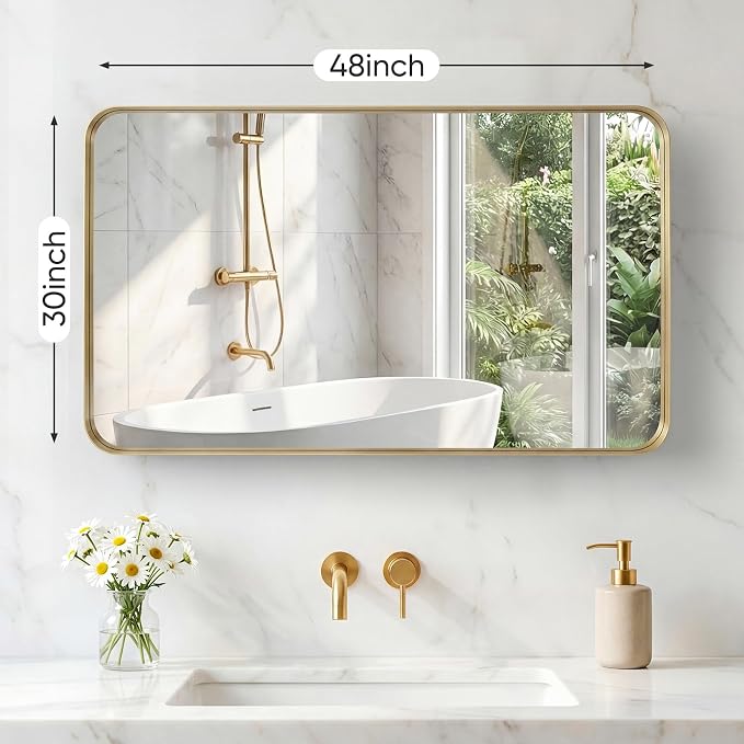 NEWBULIG 30X48 Inch Bathroom Mirror - Image 2