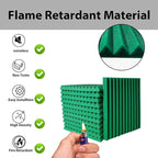 24 Pack Sound Proof Foam Panels | 1"×12"×12" Quick-Recovery Soundproof Wall - Image 3