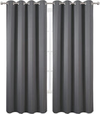 LEMOMO Blackout Curtains 66 x 95 inch/Frost Grey Curtains Set of 2 - Image 2