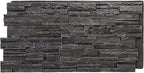 EverStone Cascade Faux Stone Panel, 48 5/8"W x 24 3/4"H x 1 1/4"D, Dark River by EkenaMillwork