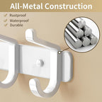 pickpiff Coat Rack Wall Mounted Heavy-Duty: Metal Coat Hanger 6 Hooks - Image 3