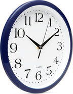 Bernhard Products Navy Wall Clock Silent Non Ticking - Image 2