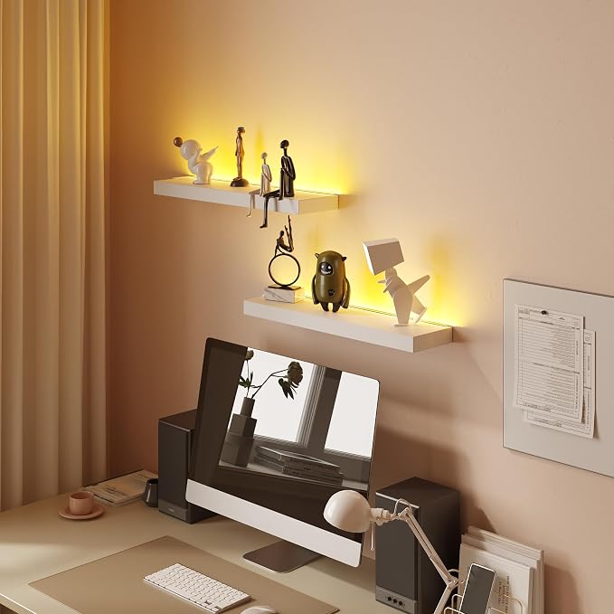 BAMEOS Floating Shelves with LED - Image 5