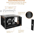 Tecmojo 6U Wall Mount Server Cabinet IT Network Rack Enclosure Lockable Door - Image 4